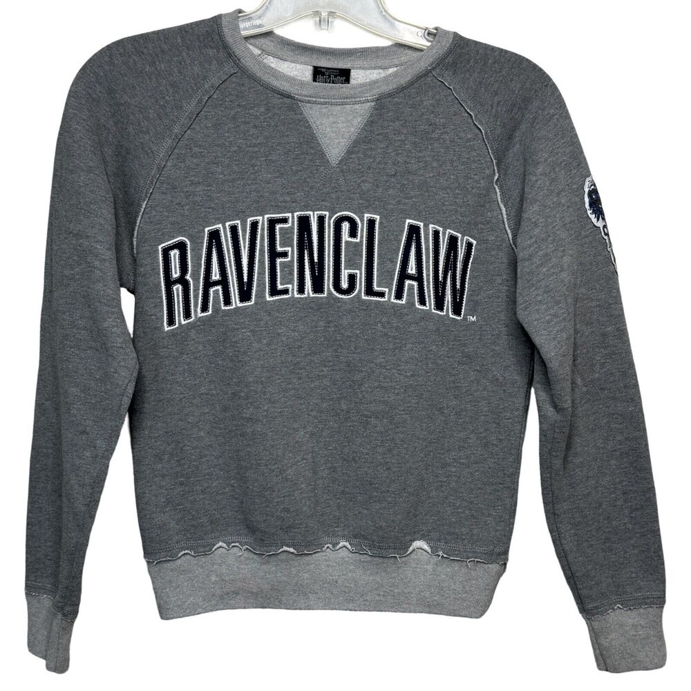 Harry Potter Shirt Womens XS Gray Ravenclaw Sweatshirt Wizarding World Universal